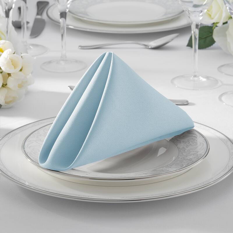 144 Pack 17 Inch Polyester Cloth Dinner Napkins for Party Restaurant