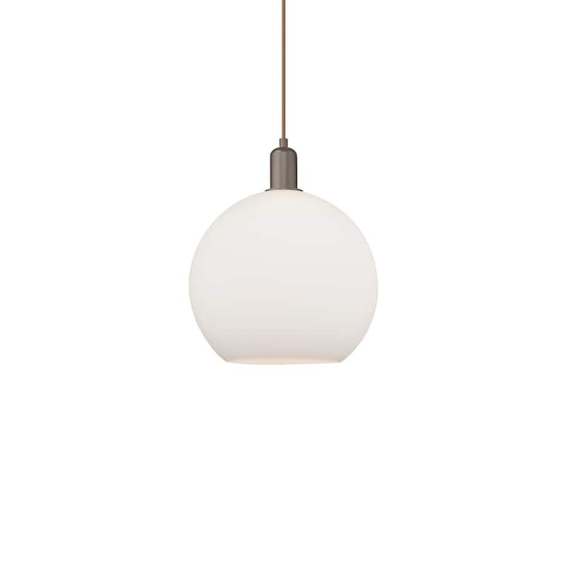 Innovations Lighting 716-1P-15-12 Athens Pendant Athens 12" Wide - Oil Rubbed Bronze / Matte White