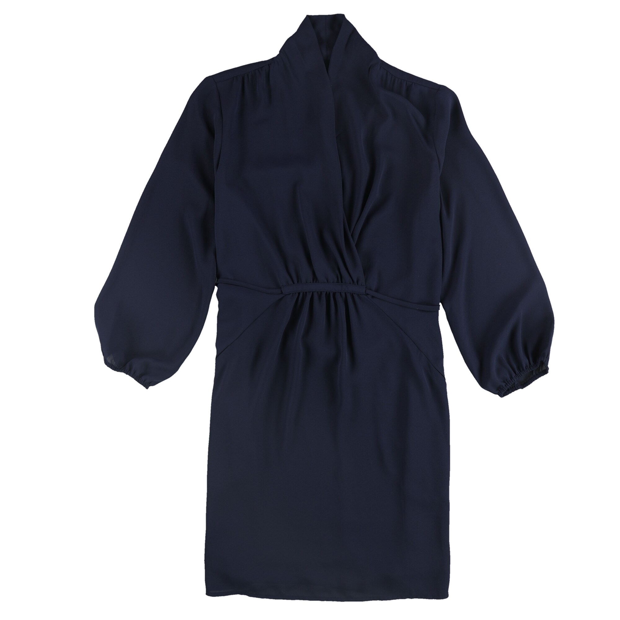 Bar Iii Womens Solid Casual Surplice Dress - Overstock - 41857279