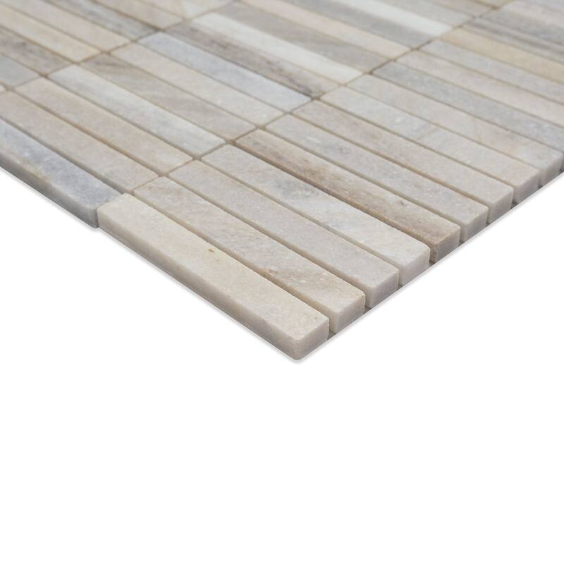 Ackland AKM-S-12X12STP-CA 12" x 12" Marble Linear Floor and Wall - Orsena