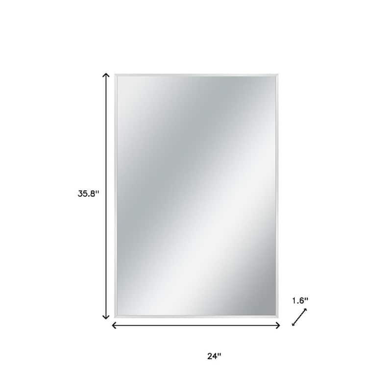 HomeRoots 36" Gold Metal Framed Bathroom Vanity Mirror