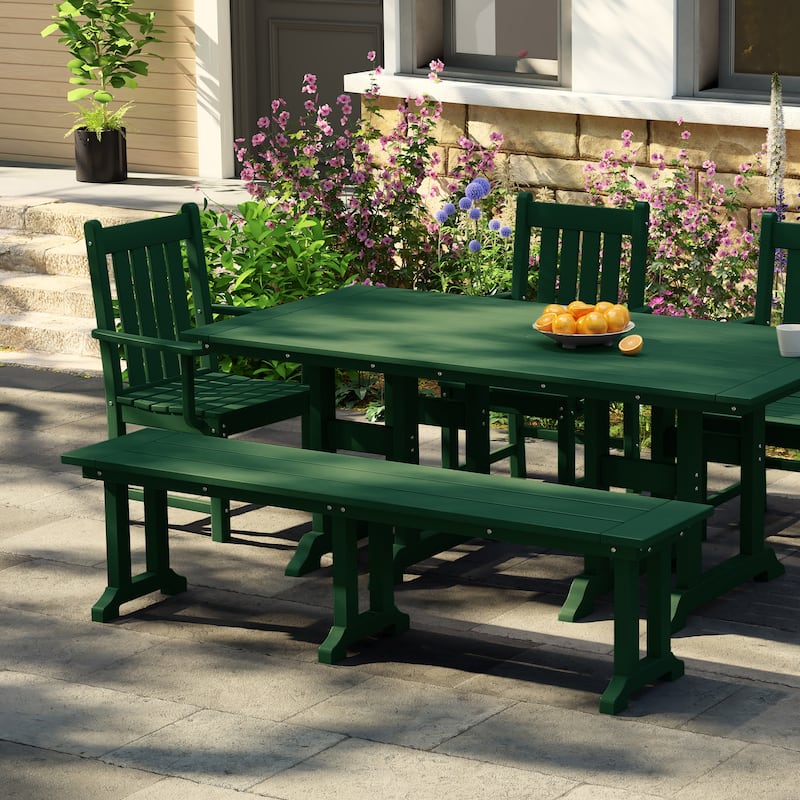 Laguna Hdpe All Weather Outdoor Patio 65" Bench