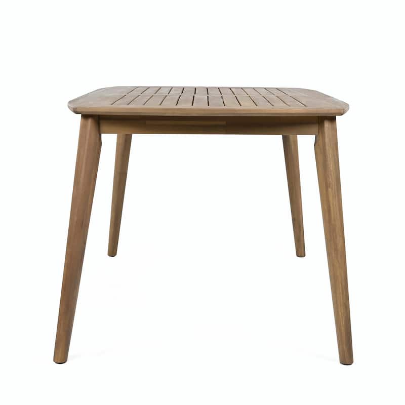 8-Seater Acacia Wood Dining Table with Heavy-Duty Frame