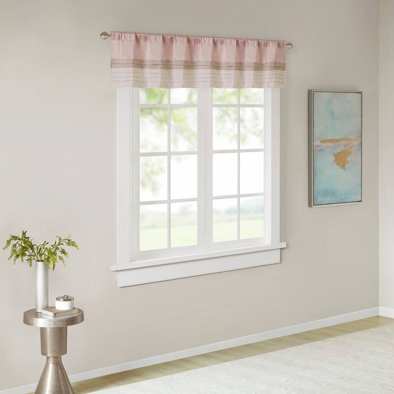 Madison Park Eastridge Polyoni Pintuck Window Valance