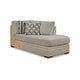 preview thumbnail 4 of 6, Signature Design by Ashley Calnita Beige 2-Piece Sectional with Chaise - 125" W x 88" D x 41" H