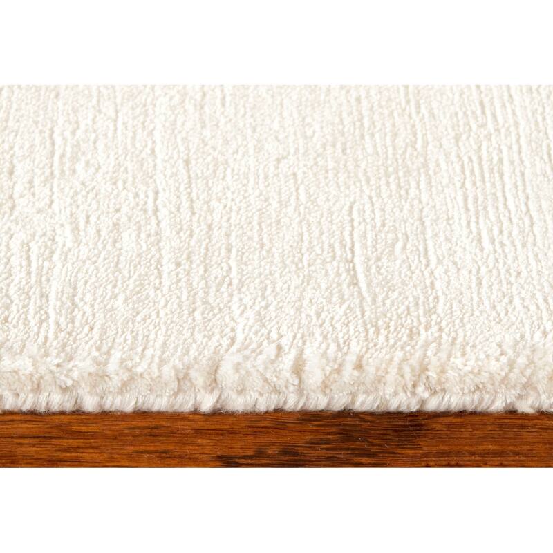 Lauren Ralph Lauren Handmade Beckett Modern & Contemporary Solid Viscose Rug - 2' x 3' - White