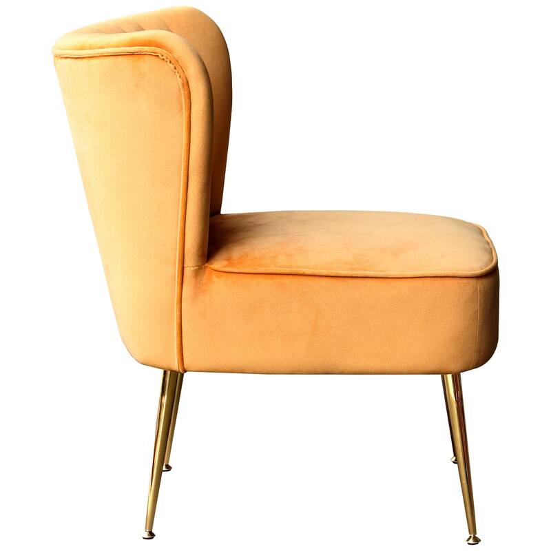Farrah Upholstered Velvet Polyester Living Room Set With 22 inch Accent Chairs (3-Piece)