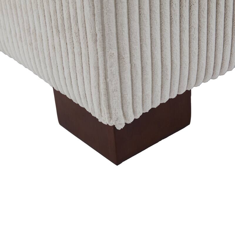Modern Corduroy L-Shaped Sofa Chaise Lounge Couch