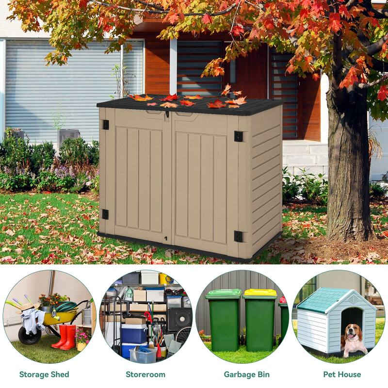 4.25 ft. W x 2.4 ft. D Resin Storage Shed