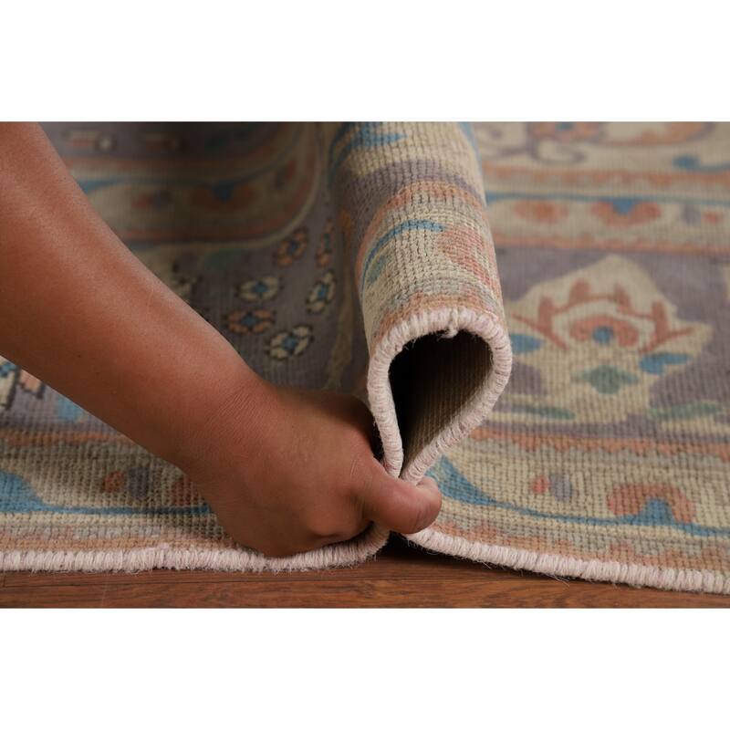 Tabriz Vintage Persian Area Rug Hand-Knotted Wool Carpet - 9'11" x 12'11"