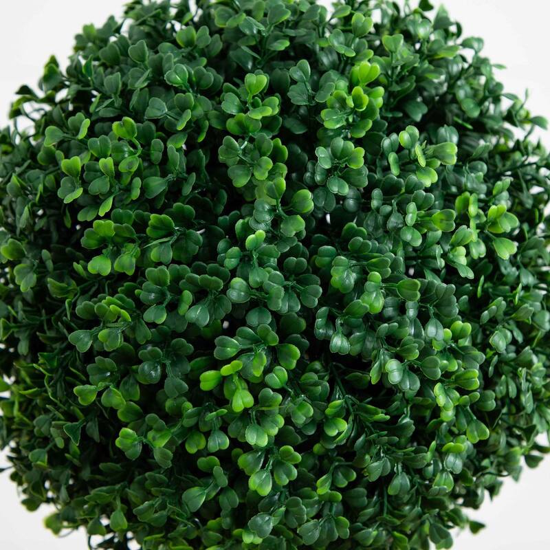 Potted Triple Ball Boxwood Artificial Topiary Tree - 4'
