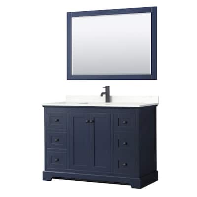 Wyndham Collection WCV232348S-QTZ-UNSM46 Avery 48" Free Standing