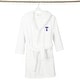 preview thumbnail 37 of 103, Sweet Kids 100% Polyester SUPER PLUSH Double Brushed Hooded Bathrobe with Navy Bookman Monogram