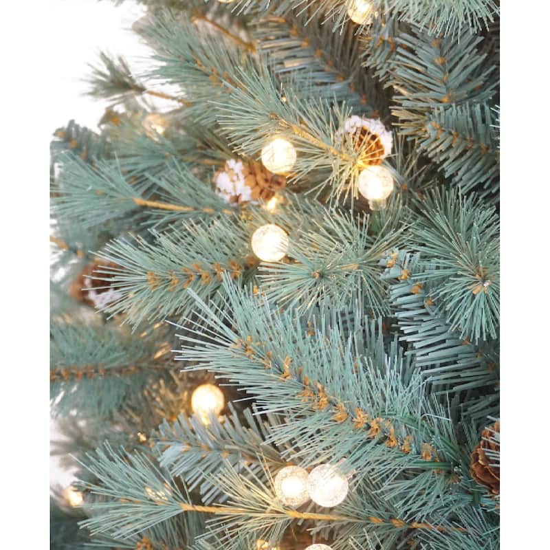 7.5ft Pre-lit Hampton Spruce, 1809 Branch Tips, 500 Warm White LED Lights