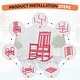 preview thumbnail 173 of 174, Outdoor Patio HDPE Rocking Chiar, Extra Wide Seat & Backrest