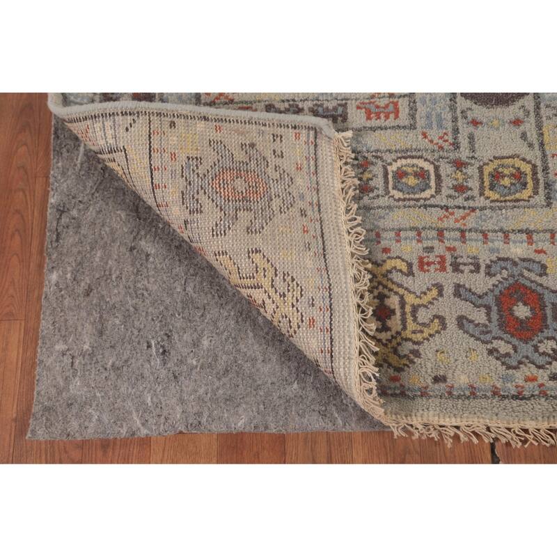 Tribal Geometric Khotan Runner Rug Handmade Oriental Wool Carpet - 2'5"x 9'11"