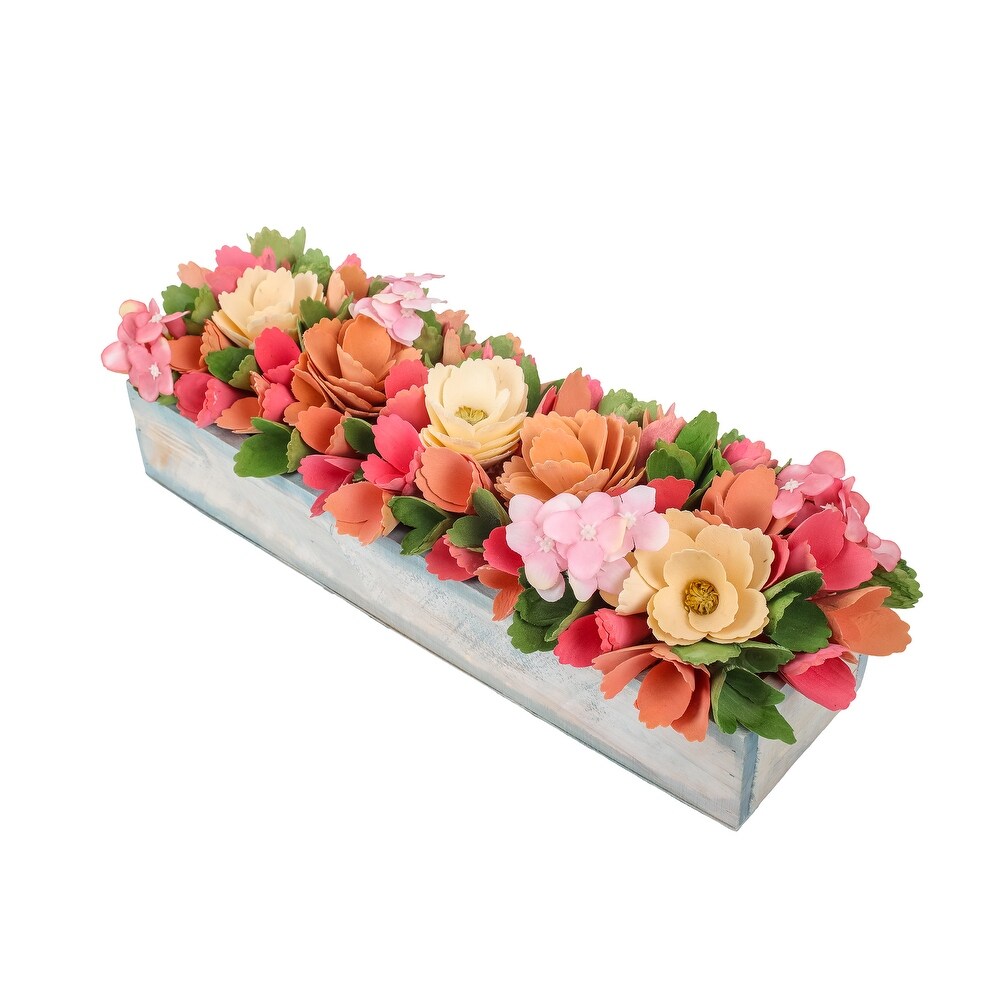 Foam Floral Handle Bouquet Holder for Flower Arrangement Wedding, 4pcs - White