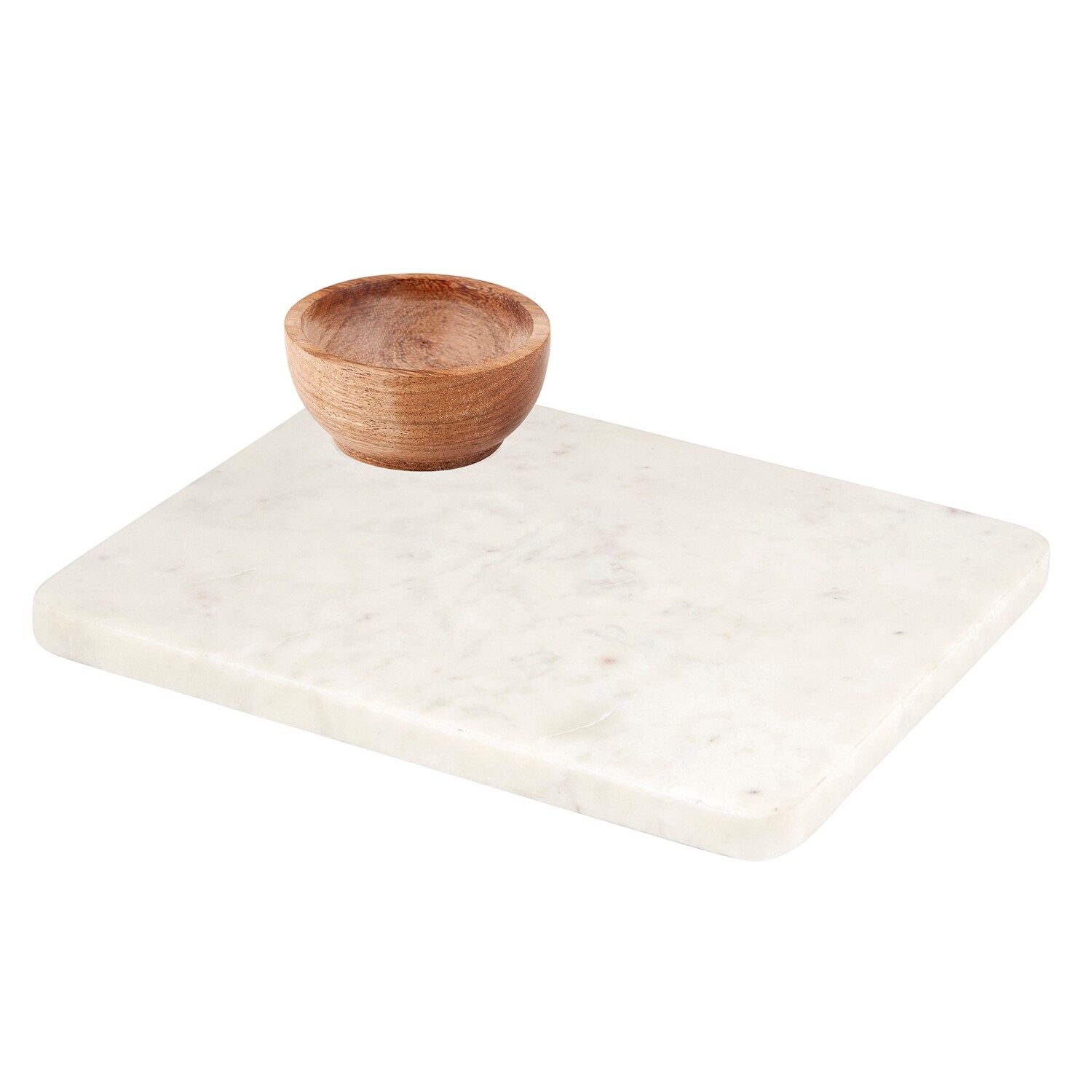 Shop 11 X 13 White Marble Tray With Small Bowl Overstock 31619443