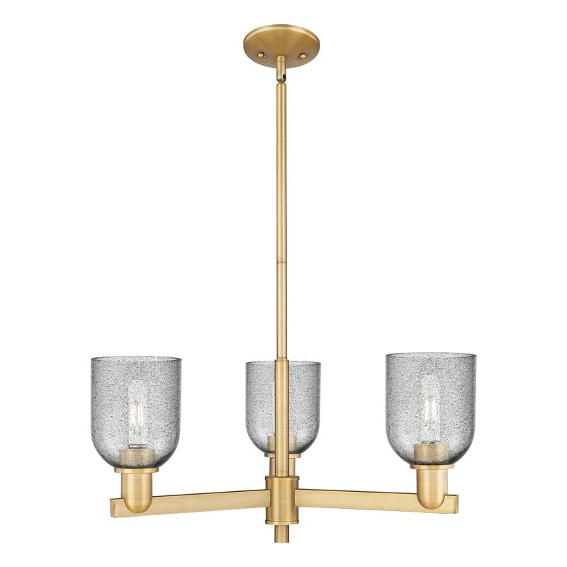 Innovations Lighting Endless Possibilities Arcadia - Caledonia - 3 Light 27" Stem Hung Chandelier - Brushed Brass