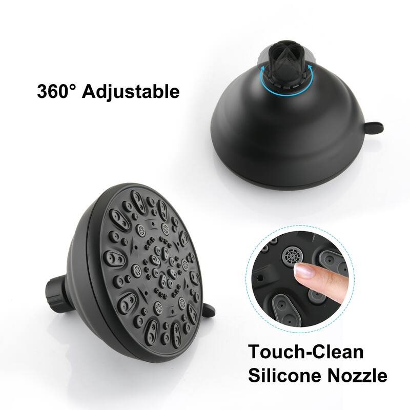 YASINU Dual 2 in 1 Shower Faucet Set with Valve Shower System Kit
