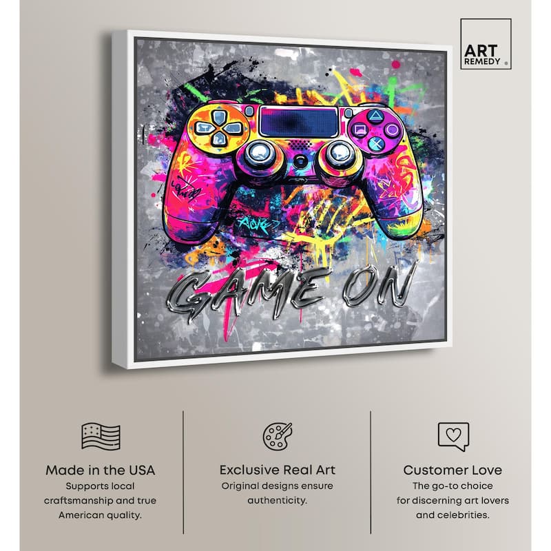 Game On Canvas by Art Remedy