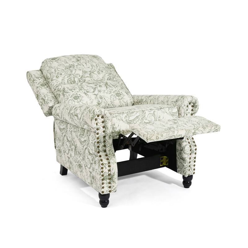 2 Set Modern Padded Seat Recliner Chair with PU Leather/Fabric