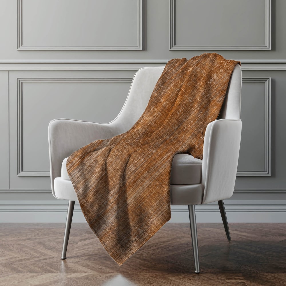 Premium Machine Washable Ombre Solid Sherpa Throw Blanket