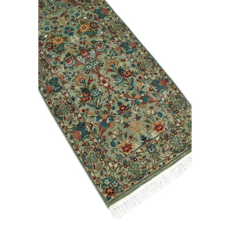 Pak-Persian Eliu Grey/Ivory Runner - 2'6" x 11'11"