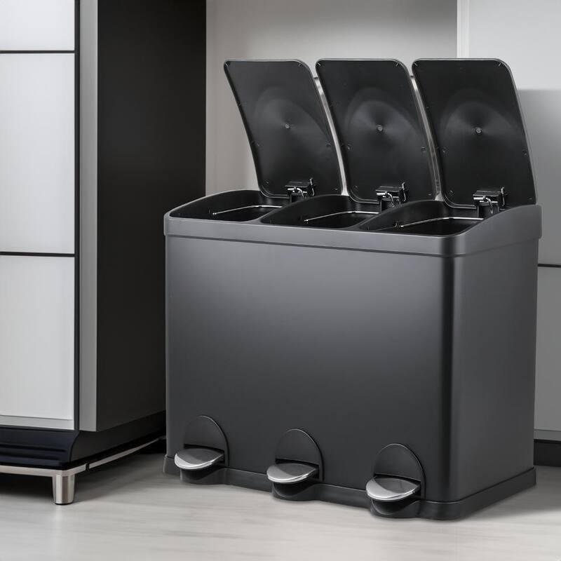 40L Steel Recycling Trash Can Bed Bath & Beyond 39860521