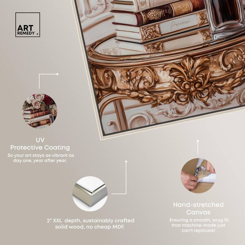 Lovely Mirror Glam Books Canvas by Art Remedy