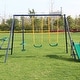 preview thumbnail 2 of 6, Outdoor Backyard Children Activity Set, Swing, Glider, Slide and Teeter-totter