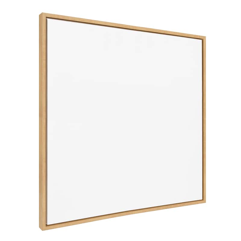 Kate and Laurel Sylvie Blank Framed Canvas - 30x30 - Natural