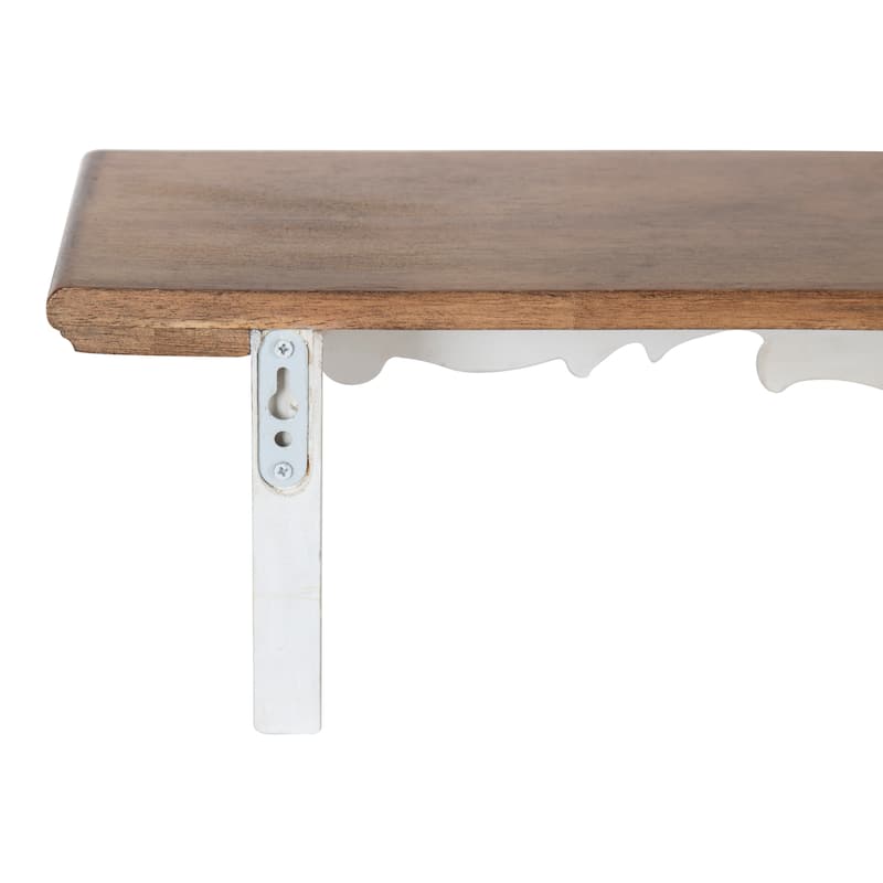 Kate and Laurel Abberly Wood Wall Shelf - 28x5x6.5