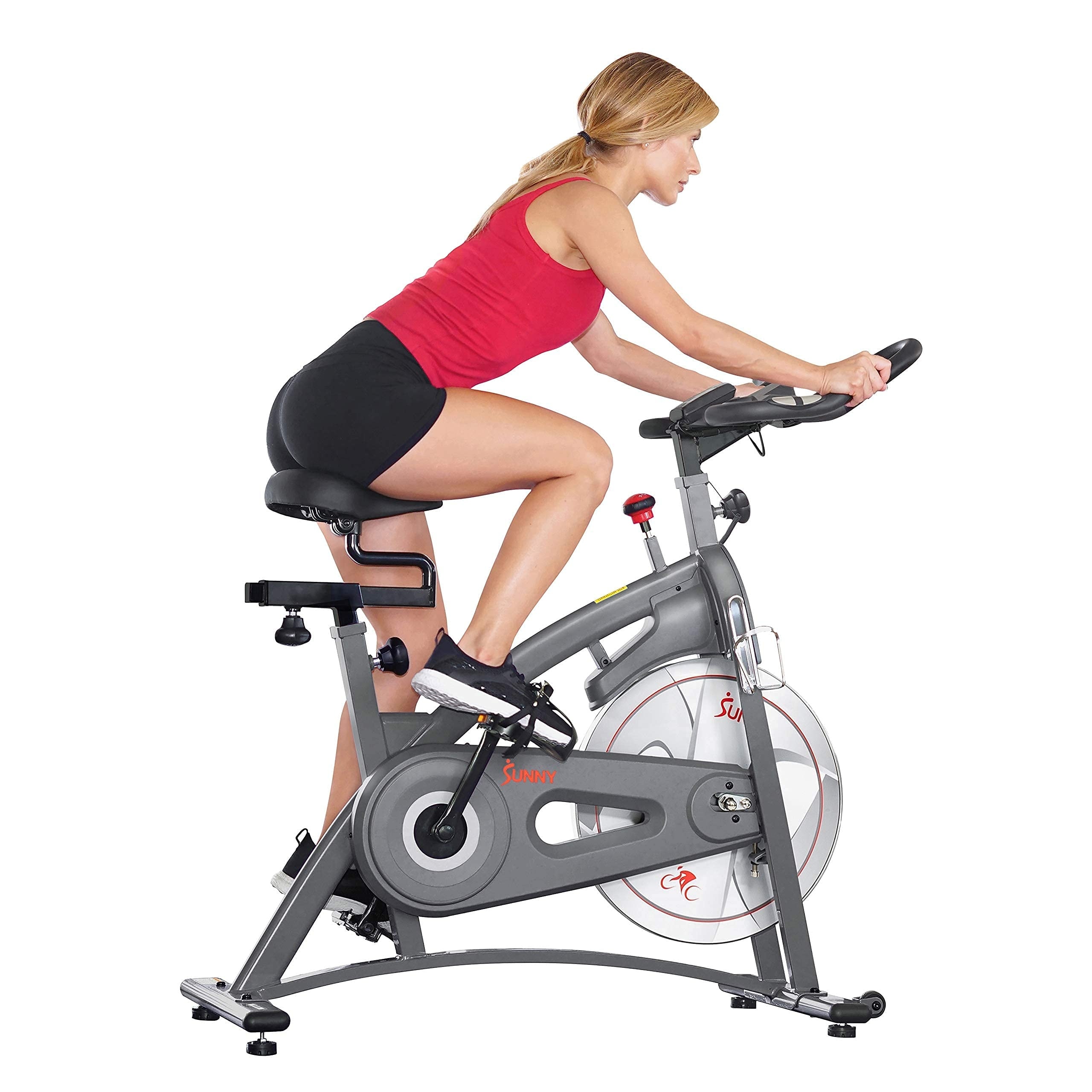 Indoor Cycling Exercise Bike with Magnetic Felt Resistance and Belt Chain Drive Optional Bluetooth Connectivity w SunnyFit App Bed Bath Beyond 40335176