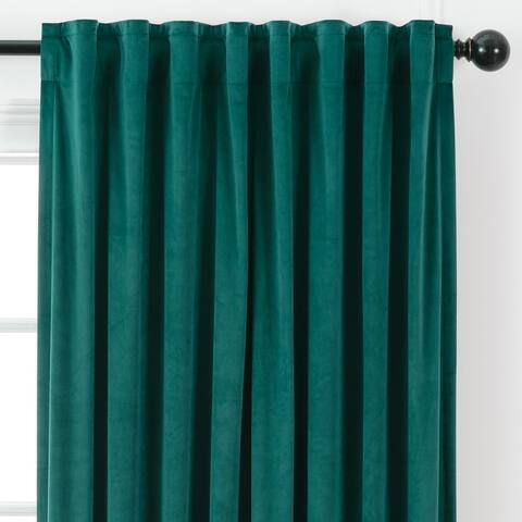 Chanasya Velvet Room Darkening Window Curtain Panel Pair (Set of 2)
