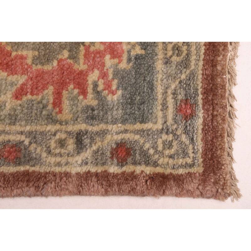ECARPETGALLERY Hand-knotted Modern Oushak Brown Wool Rug - 7'10 x 10'1