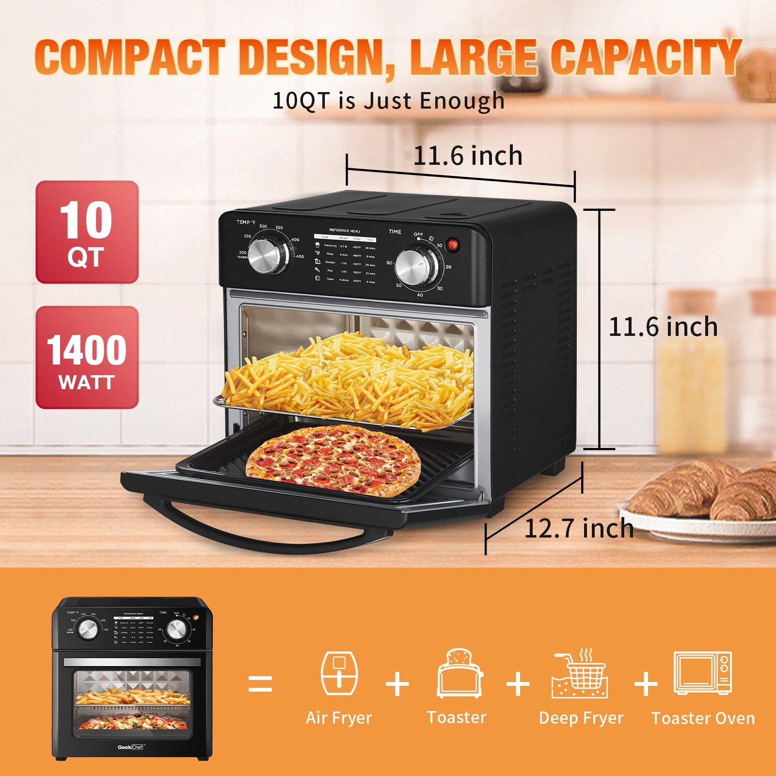Toaster oven crumb tray outlet