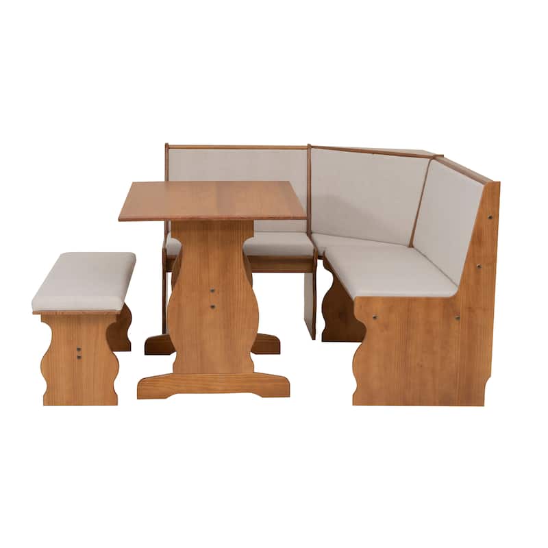 Hannah Breakfast Nook 3-piece Dining Set