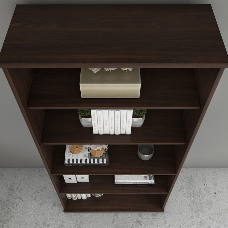 Studio C Tall 5 Shelf Bookcase Bookshelf Organizer by Bush Furniture