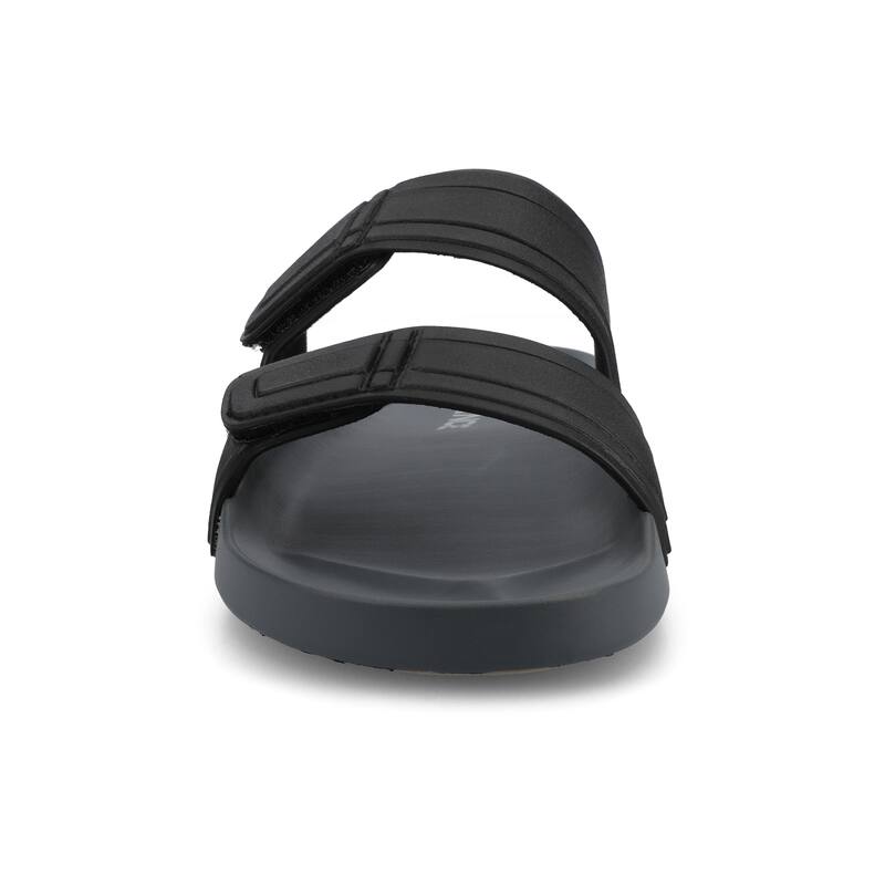 Vance Mario Comfort Adjustable Strap Slide-in Sandal - Black - 12
