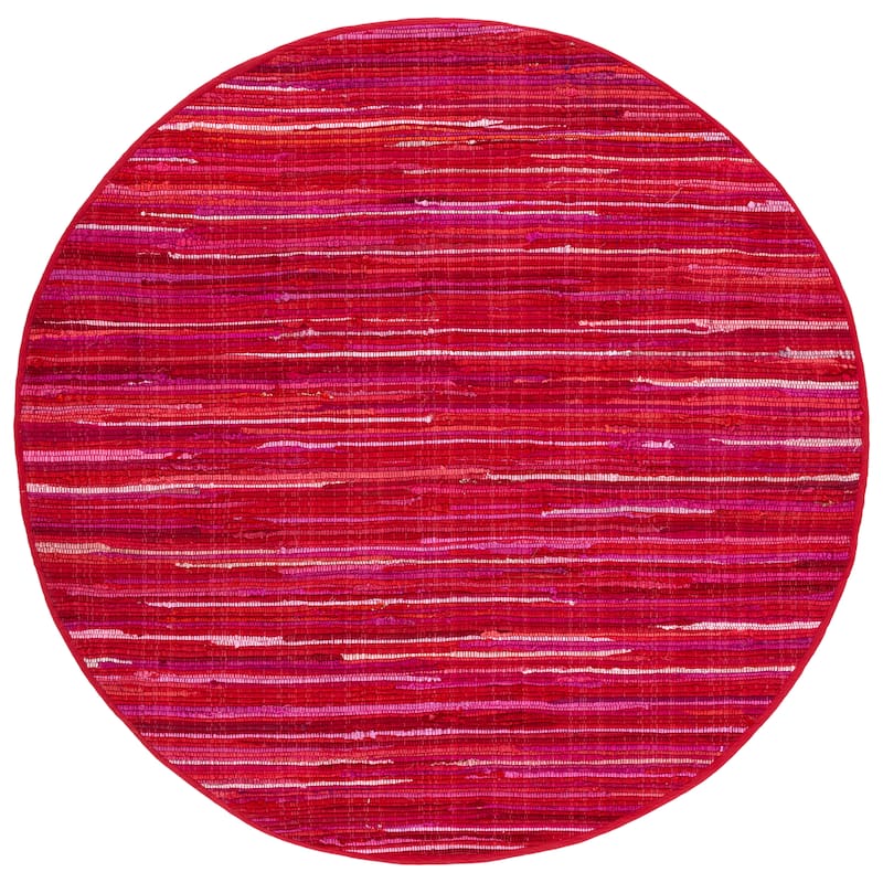 SAFAVIEH Handmade Rag Rug Sevim Casual Stripe Cotton Rug