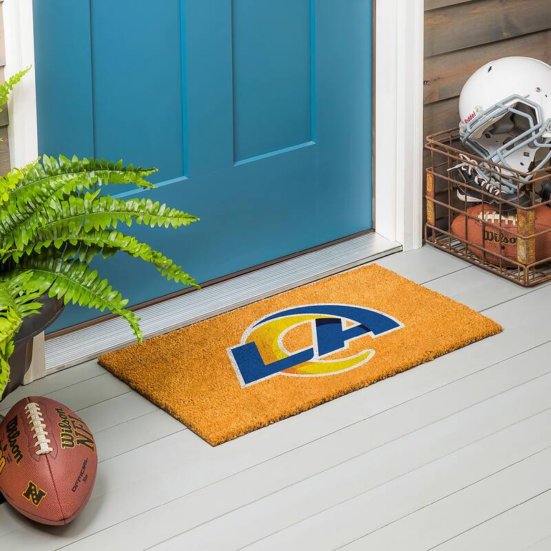 Los Angeles Rams Full Color Indoor/Outdoor Coir Mat - 28" x 16"