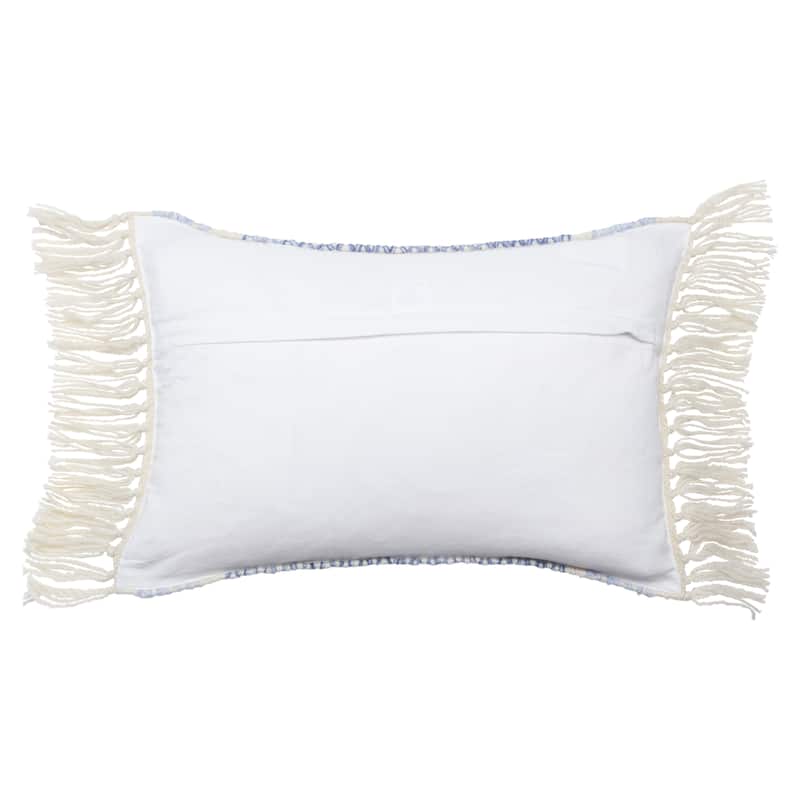 Iker Indoor/ Outdoor Chevron Lumbar Pillow