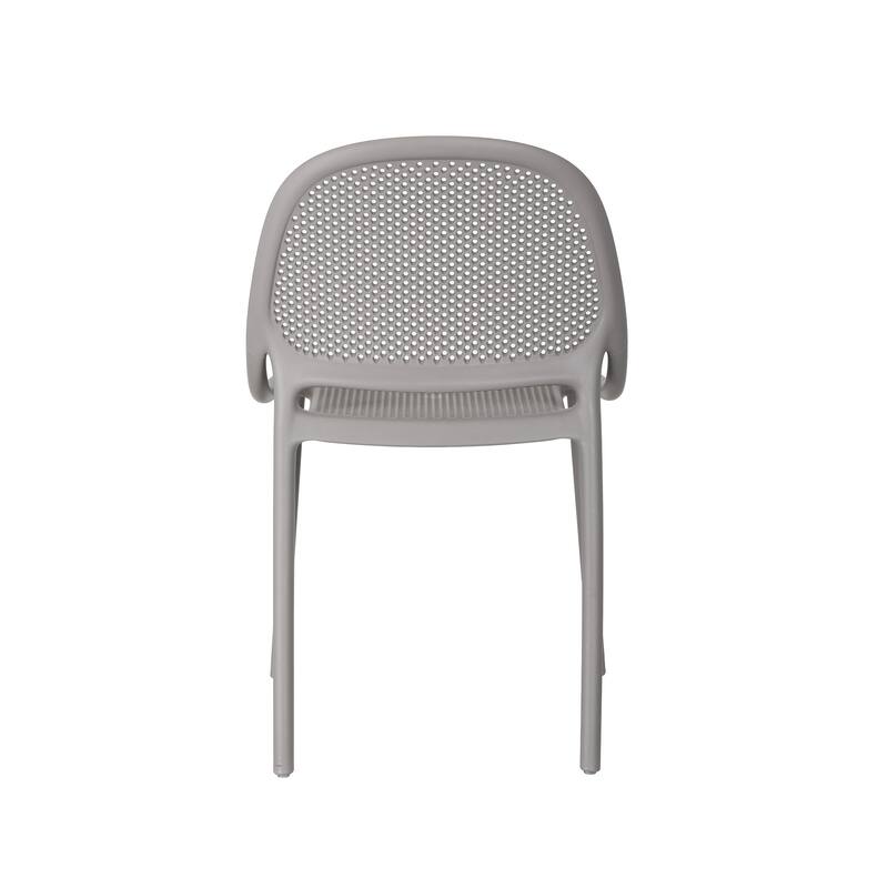 Shay Set of 4 Stackable Dining Chairs, Indoor/Outoor