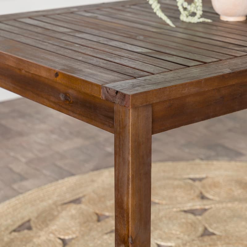 Walker Edison Surfside 5-piece Acacia Wood Outdoor Dining Set - 60 x 34 x 30h