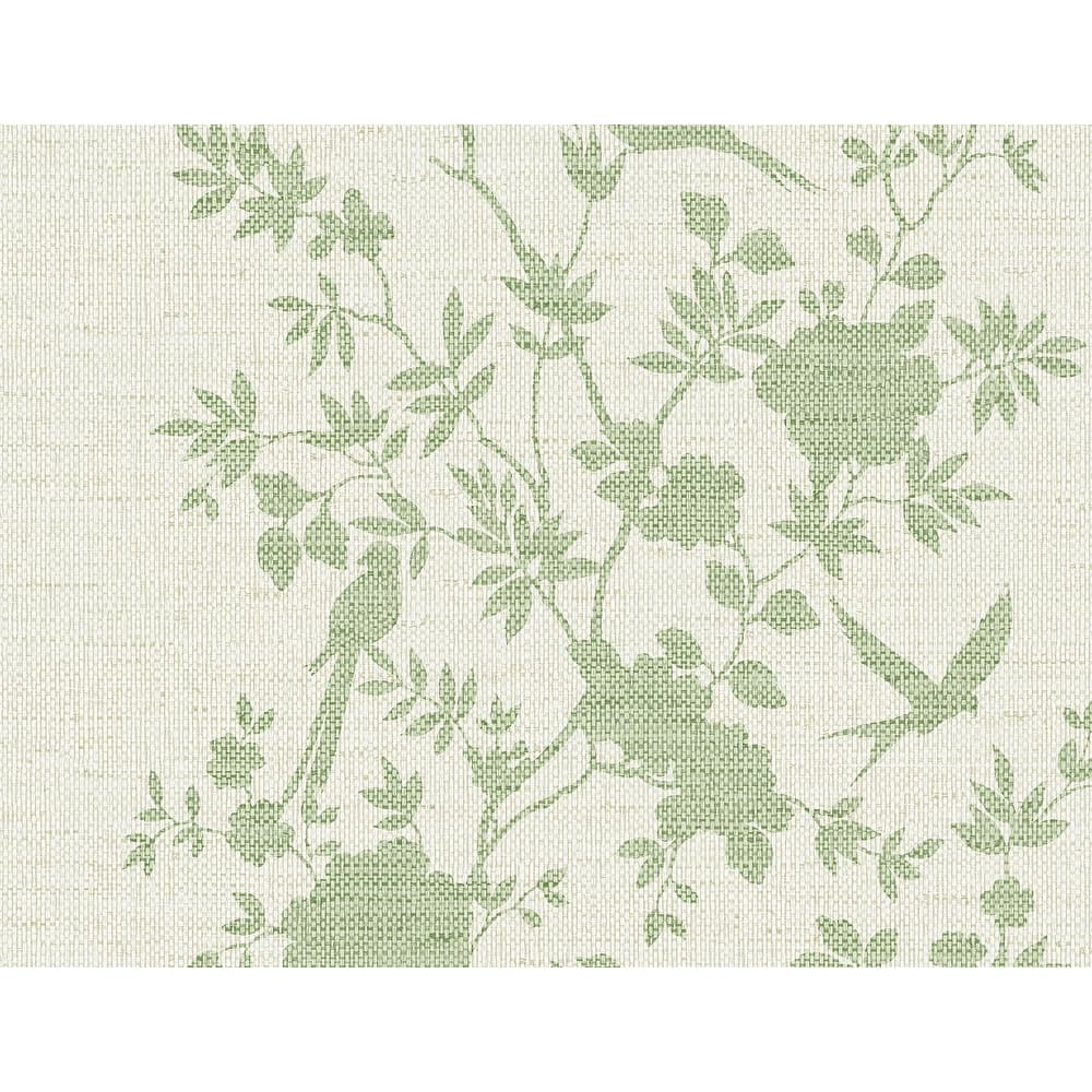 Lillian August Aloha Bird Trail Embossed Vinyl Unpasted Wallpaper
