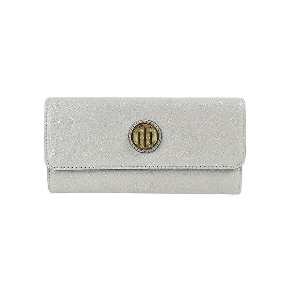 tommy hilfiger leather flap wallet