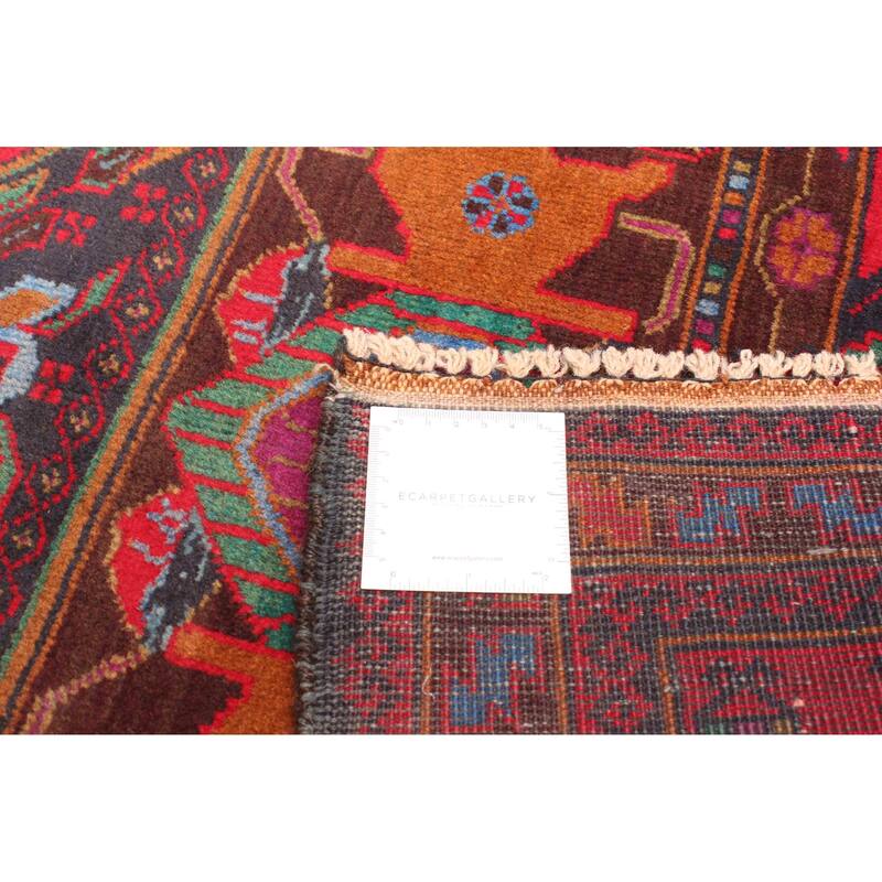 ECARPETGALLERY Hand-knotted Teimani Red Wool Rug - 2'9 x 4'7