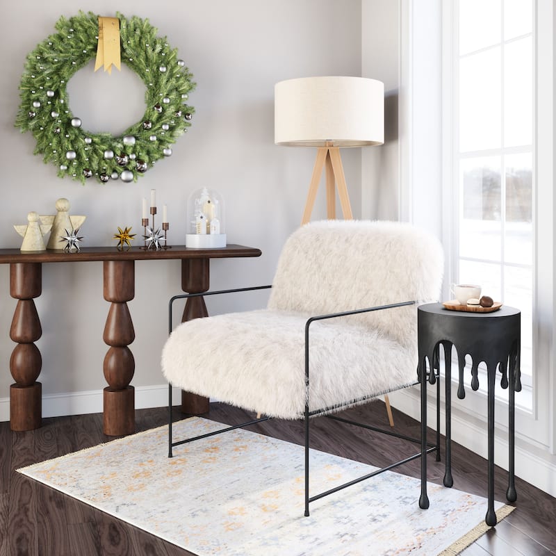 Pelut Accent Chair White - White