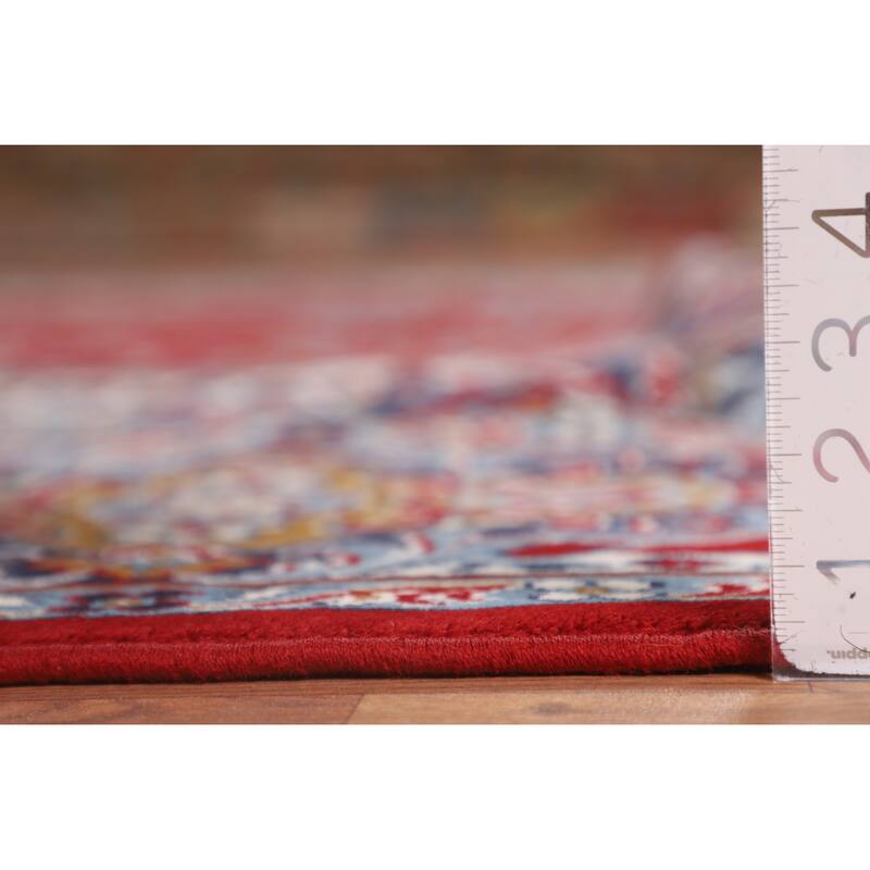 Medallion Red Tabriz Turkish Area Rug Living Room Machine Made Carpet - 9'8" x 12'11"